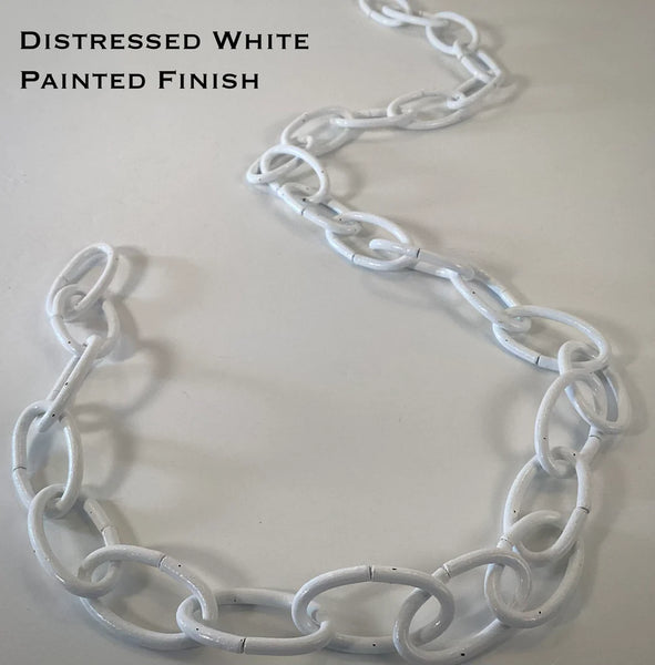 8 Gauge Oval Lamp Chain Available in Numerous Finishes - Vintporium Architectural Salvage