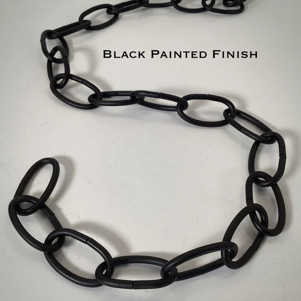 8 Gauge Oval Lamp Chain Available in Numerous Finishes - Vintporium Architectural Salvage