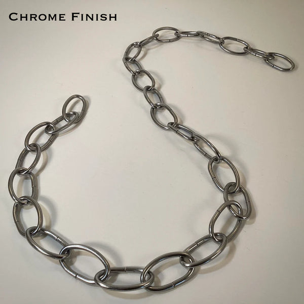 8 Gauge Oval Lamp Chain Available in Numerous Finishes - Vintporium Architectural Salvage