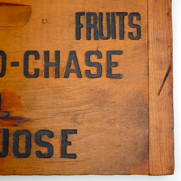 Antique Richmond Chase Wooded Fruit Crate End SanJose CA. Available at www.vintporium.com