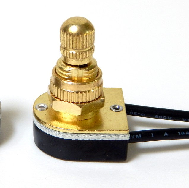 真鍮またはニッケルのオン/オフノブキャノピーロータリースイッチ、取り外し可能なノブ付き