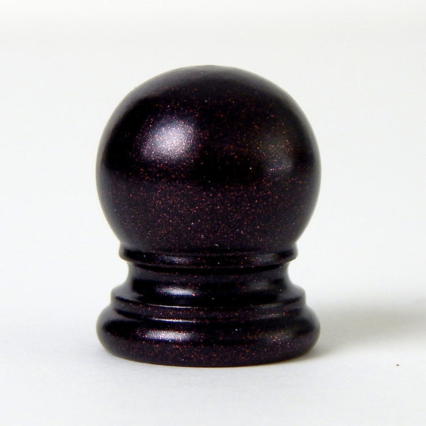 Solid ball lamp finial. Sold individually and available in various finishes Antique Brass, Satin Brass, Polished and Lacquered Brass, Polished Nickel, Brushed Nickel, Unfinished Brass, and Oil Rubbed Bronze. Available a www.vinporium.com